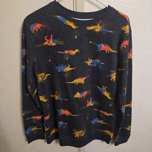 Cat & Jack Dinosaur Print Sweatshirt - Black, Red, Blue, Yellow